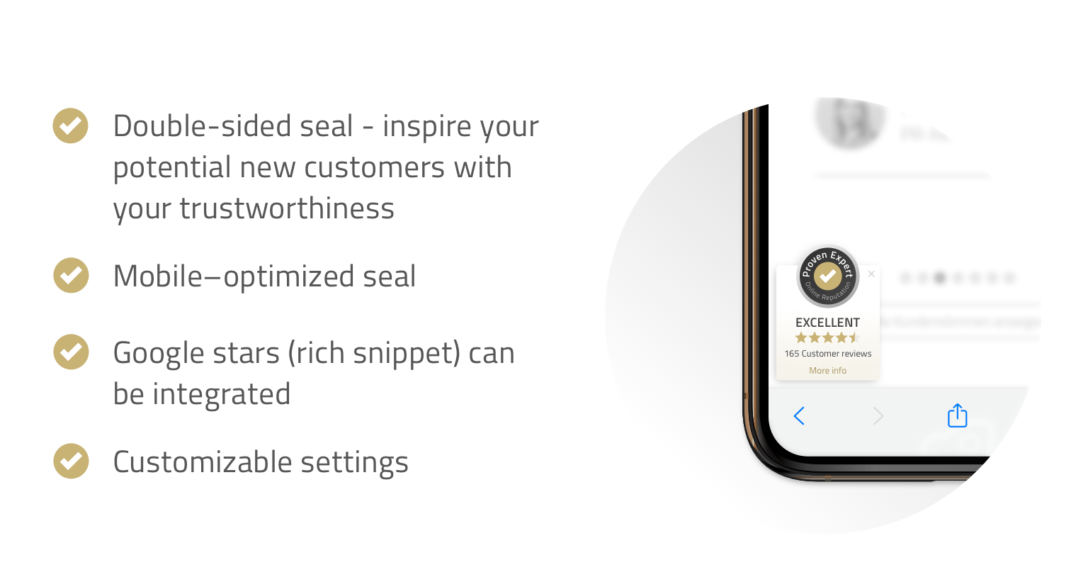 The ProvenExpert PRO Seal - Your advantages The ProvenExpert PRO Seal - Your advantages